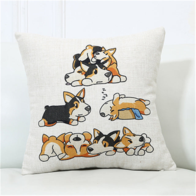 Cartoon Lovely Welsh Corgi Pembroke