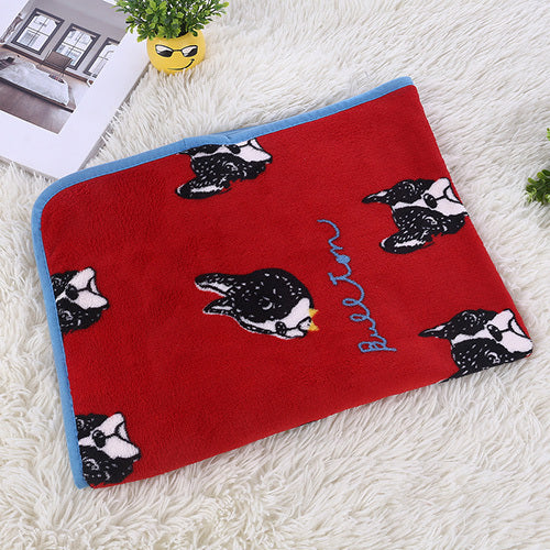 Dog Soft Coral Fleece Blankets Winter