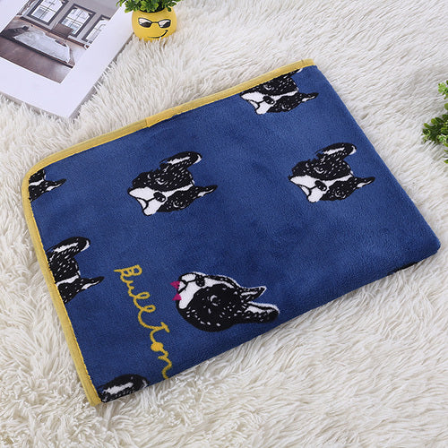 Dog Soft Coral Fleece Blankets Winter