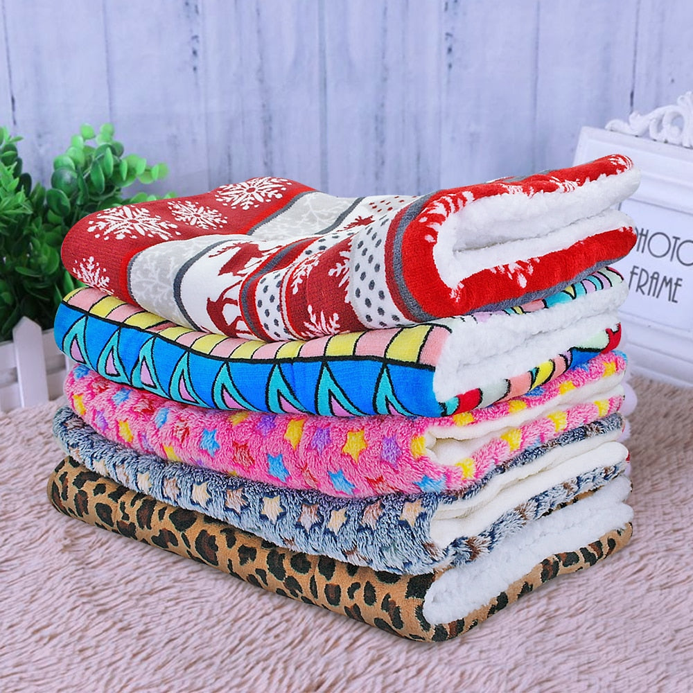 Warm Pet Dog Cat Bed Soft Winter Bed