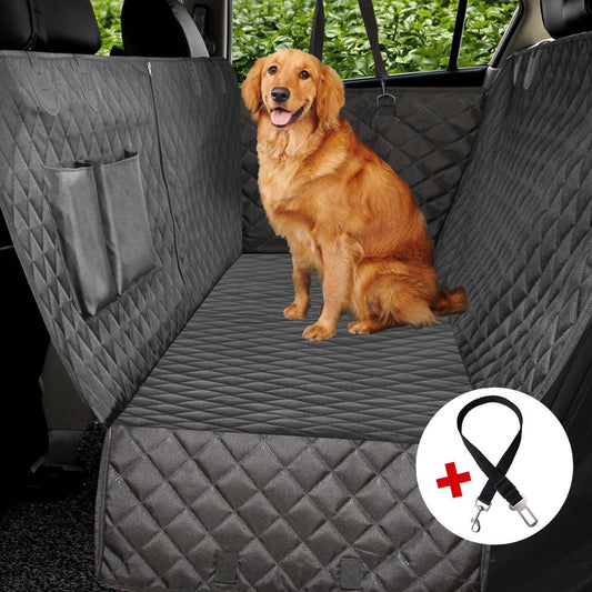 Dog Car Seat Cover Waterproof Dog Car Hammock Pet Dog Carrier Car Back Seat Mat Cushion Protector With Zipper and Pocket