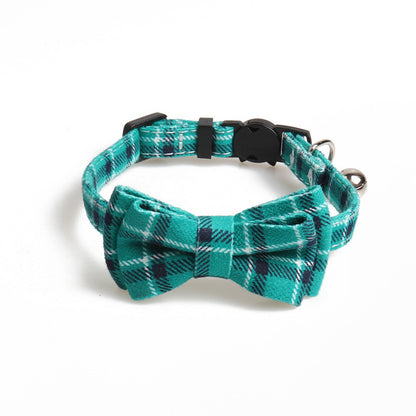 Colorful Plaid Small Dogs Collars Striped