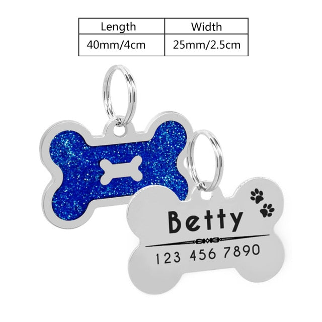 Personalized Dog ID Tags Engraved Metal Tag