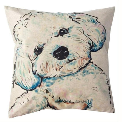 Cute Dog Dachshund Print Pillow cover