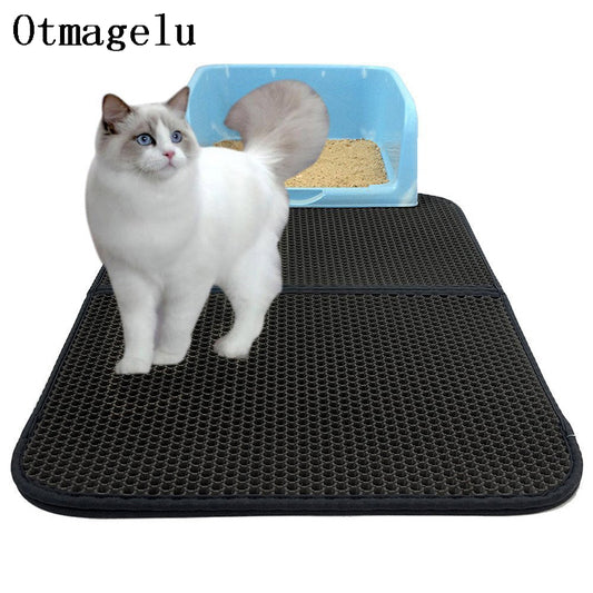 Dog Litter Mat Double-Layer Waterproof Catch Blanket