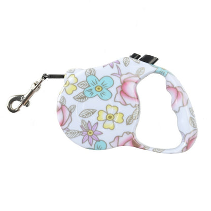 Printed Retractable Leash For Dogs Extending