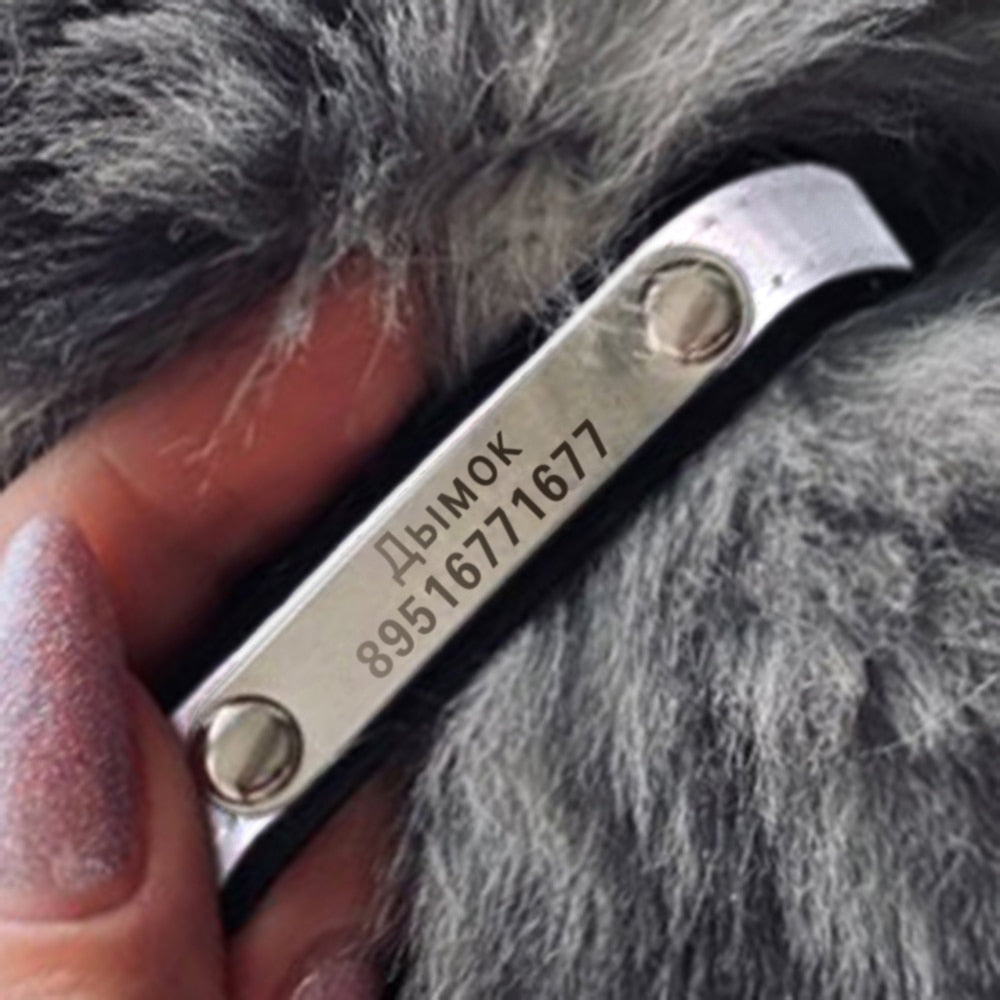 Reflective Pet Collar Engraving ID Tag