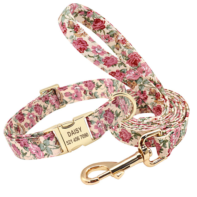 Personalized Dog Collar And Leash