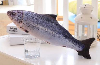 Plush creative 3D fish-shaped  toy catnip