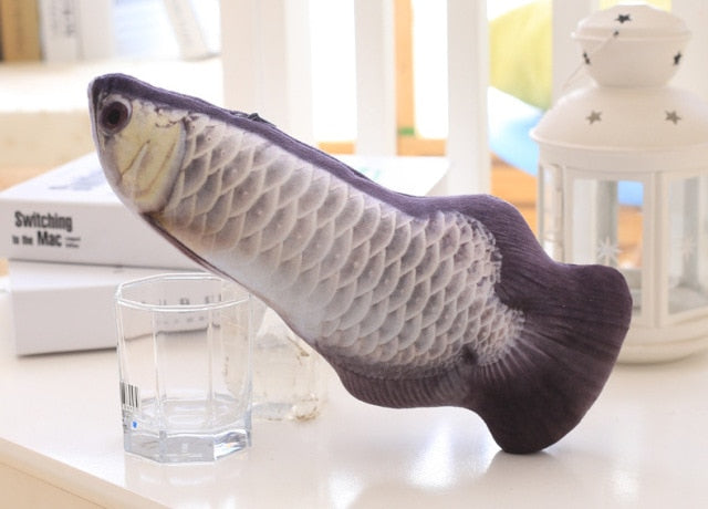 Plush creative 3D fish-shaped  toy catnip