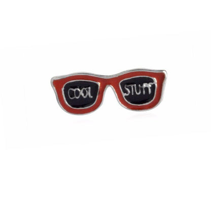 Badge Icons Red Lips Hand Sunglasses