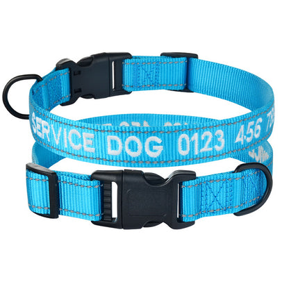 Embroidered Personalized Dog Collar