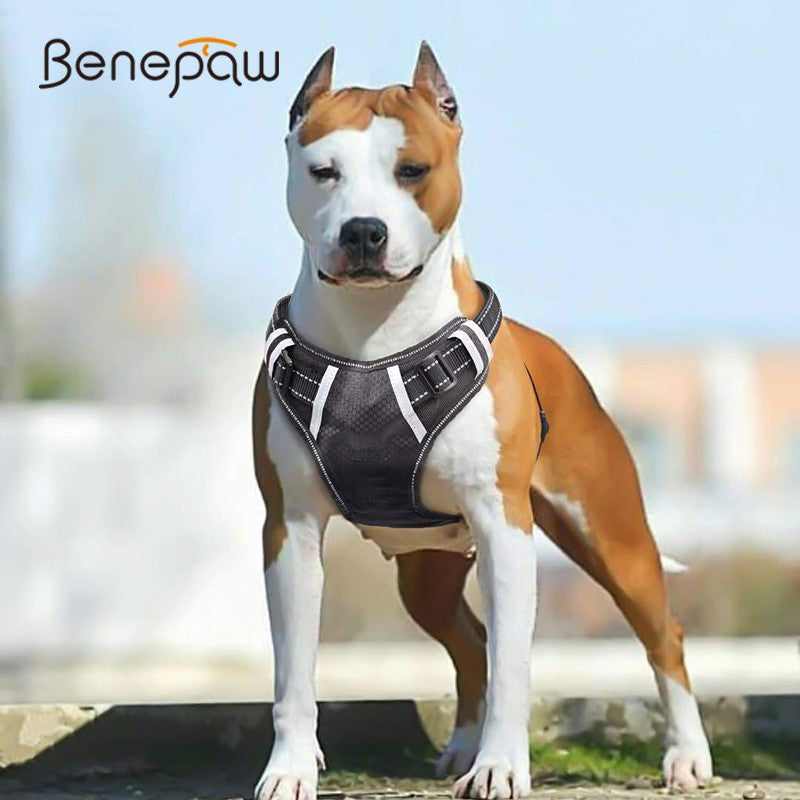 Large Dog Harness Vest Soft Adjustable Reflective