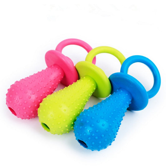 Pet Rubber Pacifier Toy Soother