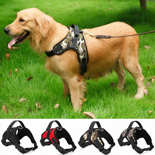Nylon Heavy Duty Dog Harness Collar Adjustable