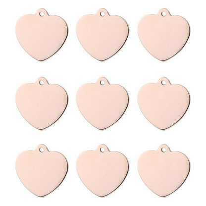 Heart Stainless Steel Dog ID Tag