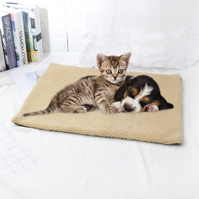 New Pet Soft Fleece Cat Self-heating Blanket