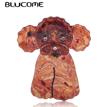 Lovely Brown Toy Poodle Dog shape