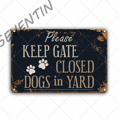 Beware of Dog Sign Poster
