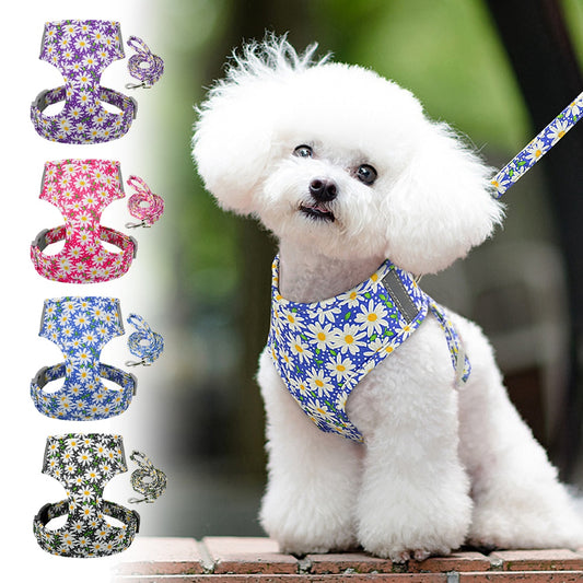 Nylon Printed Mesh Pet Dog Harness