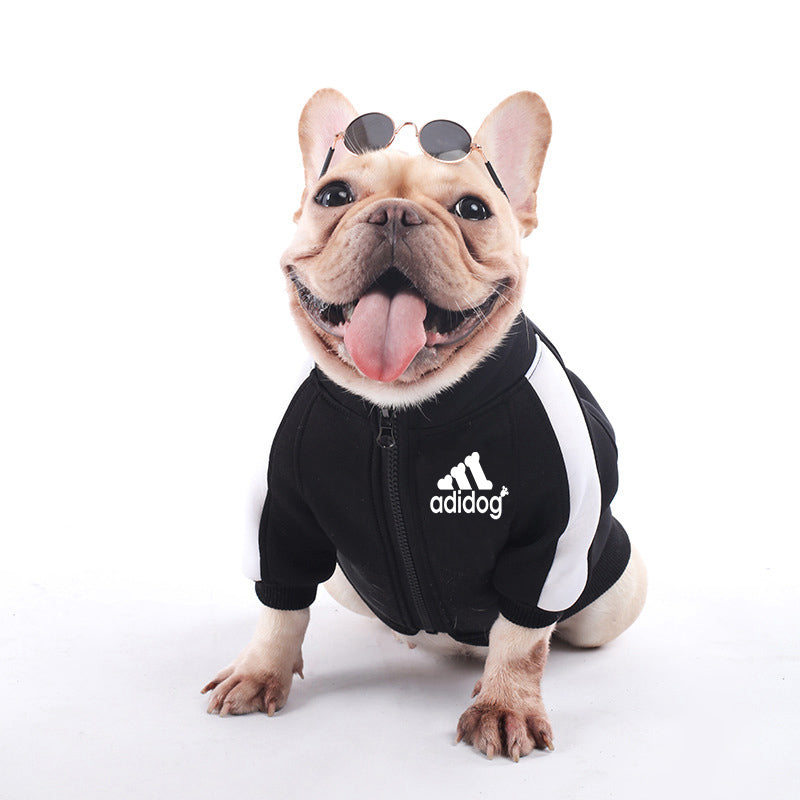 Fashion Dog Hoodie Bulldog Clothing