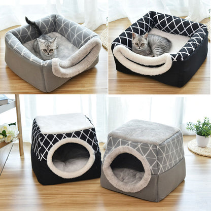 Pet bed Soft Nest Kennel Bed Cave House - Dog Bed Supplies