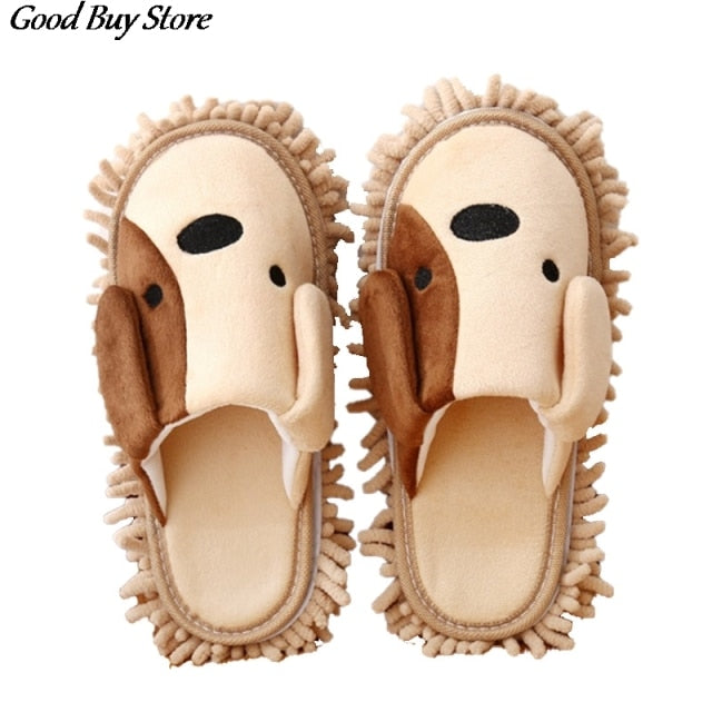Dog Home Slippers Dust Mop