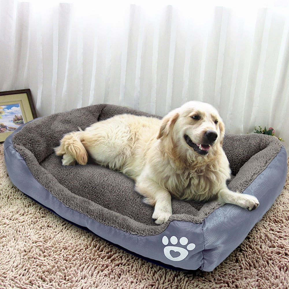Pet Sofa Dog Bed Soft Fleece Warm Beds House - Dog Bed Supplies
