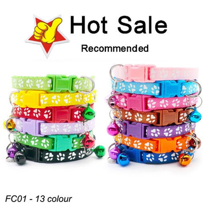 Dog Collar With Bell Adjustable Collar