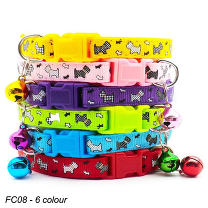 Dog Collar With Bell Adjustable Collar