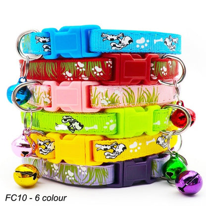 Dog Collar With Bell Adjustable Collar