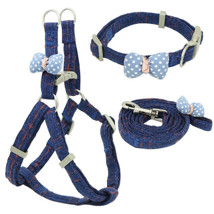 Dog Harness Leash Collar Adjustable