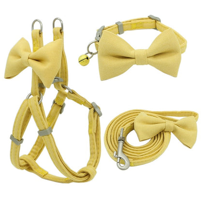 Dog Harness Leash Collar Set Adjustable