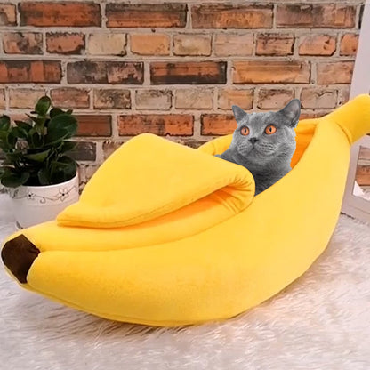 Cute Banana Bed House Pet Cushion