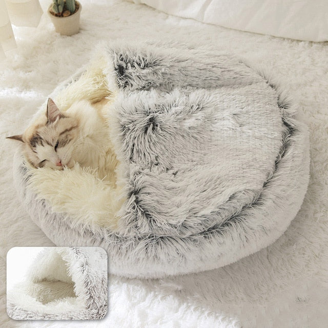 New Style Pet Dog Cat Bed Round Plush Warm Bed - Dog Bed Supplies