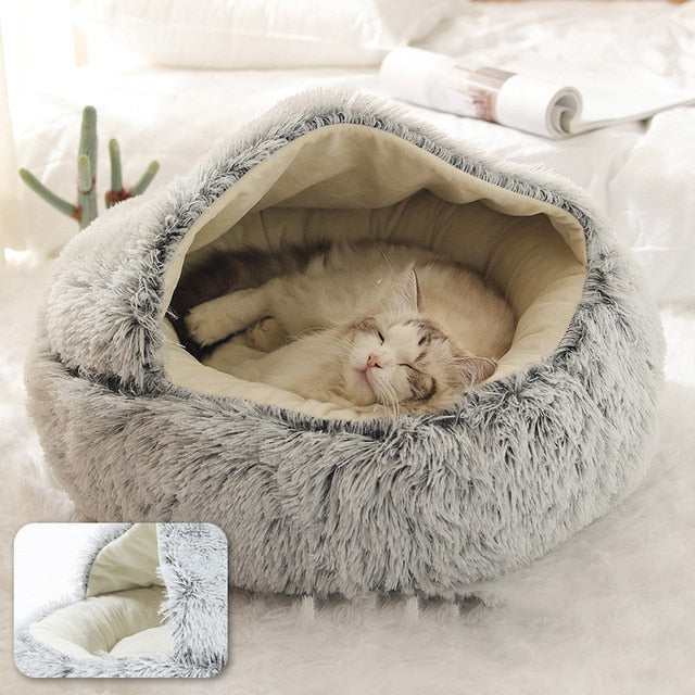 New Style Pet Dog Cat Bed Round Plush Warm Bed - Dog Bed Supplies