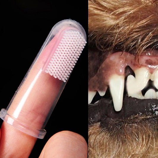 Dog Toothbrush Pet Finger Silicone