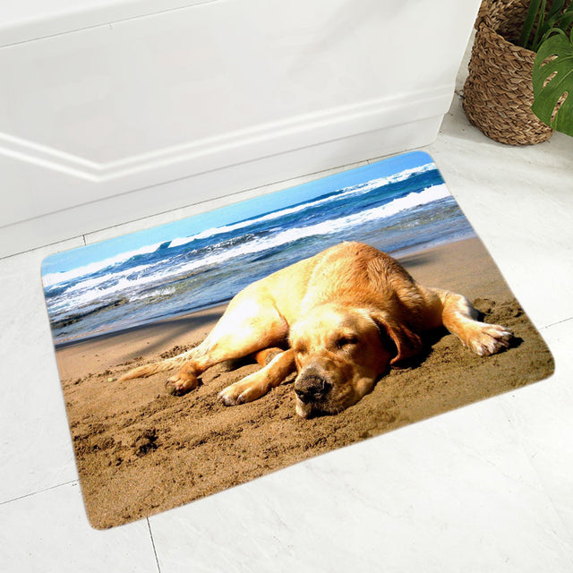 Cute Labrador Floor Door Mat Decor