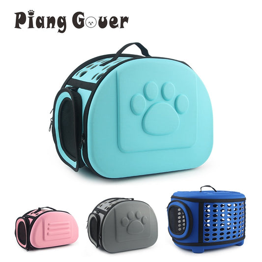 Pure Color Pet Carrier Bag Portable Outdoor Travel Bag