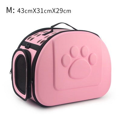 Pure Color Pet Carrier Bag Portable Outdoor Travel Bag