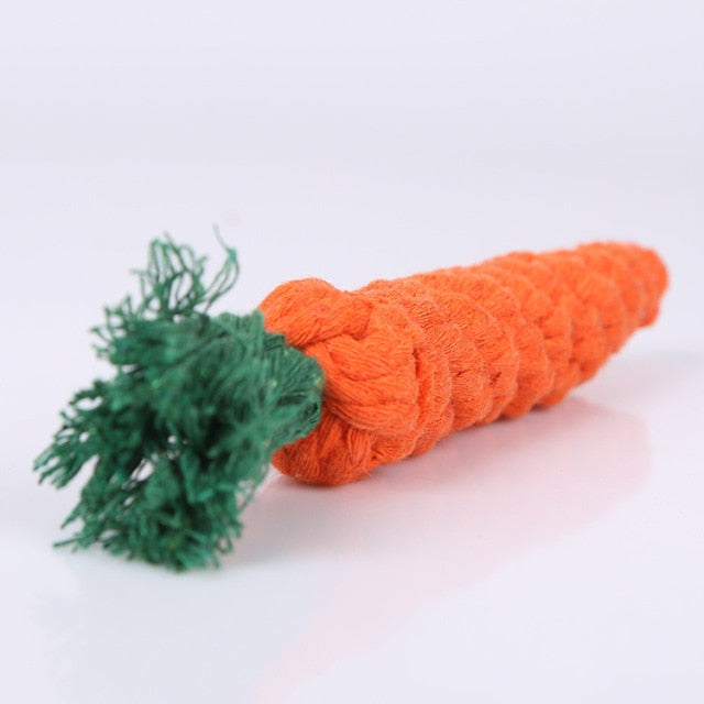 Carrot Shaped Knot Ropes Pet Toys