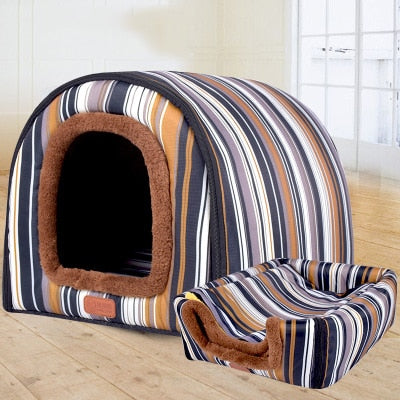 Warm Dog House Comfortable Print Stars Kennel Mat