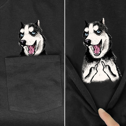 T Shirt Fashion Brand summer pocket dog