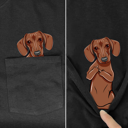 T Shirt Fashion Brand summer pocket dog