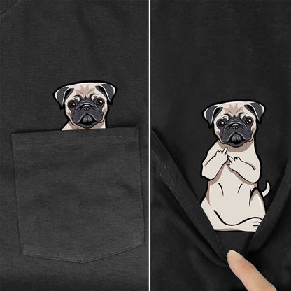 T Shirt Fashion Brand summer pocket dog