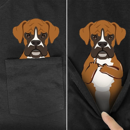 T Shirt Fashion Brand summer pocket dog