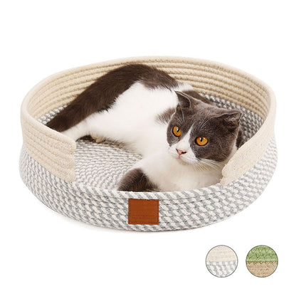 Round Scratcher Bed Cushion Basket For Dog
