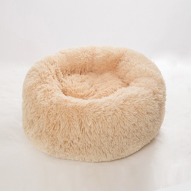 Faux Fur Dog Beds Orthopedic Donut Cat Pet Bed - Dog Bed Supplies
