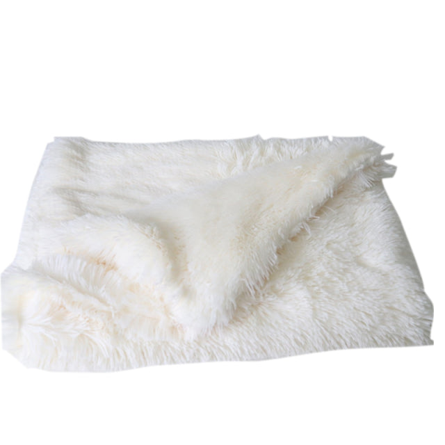 Pet Dog Cat Fluffy Fur Blanket Sleeping Mat