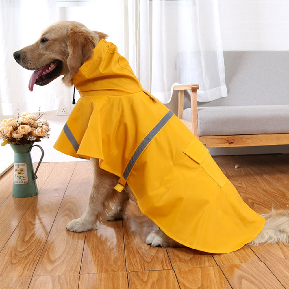 Reflective Tape Dog Raincoat Clothes